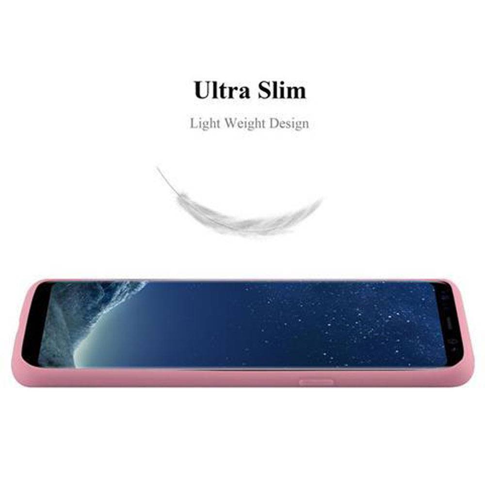 Cadorabo Hülle für Samsung Galaxy S8 Schutzhülle in Rosa Handyhülle TPU Silikon Etui Case Cover-3