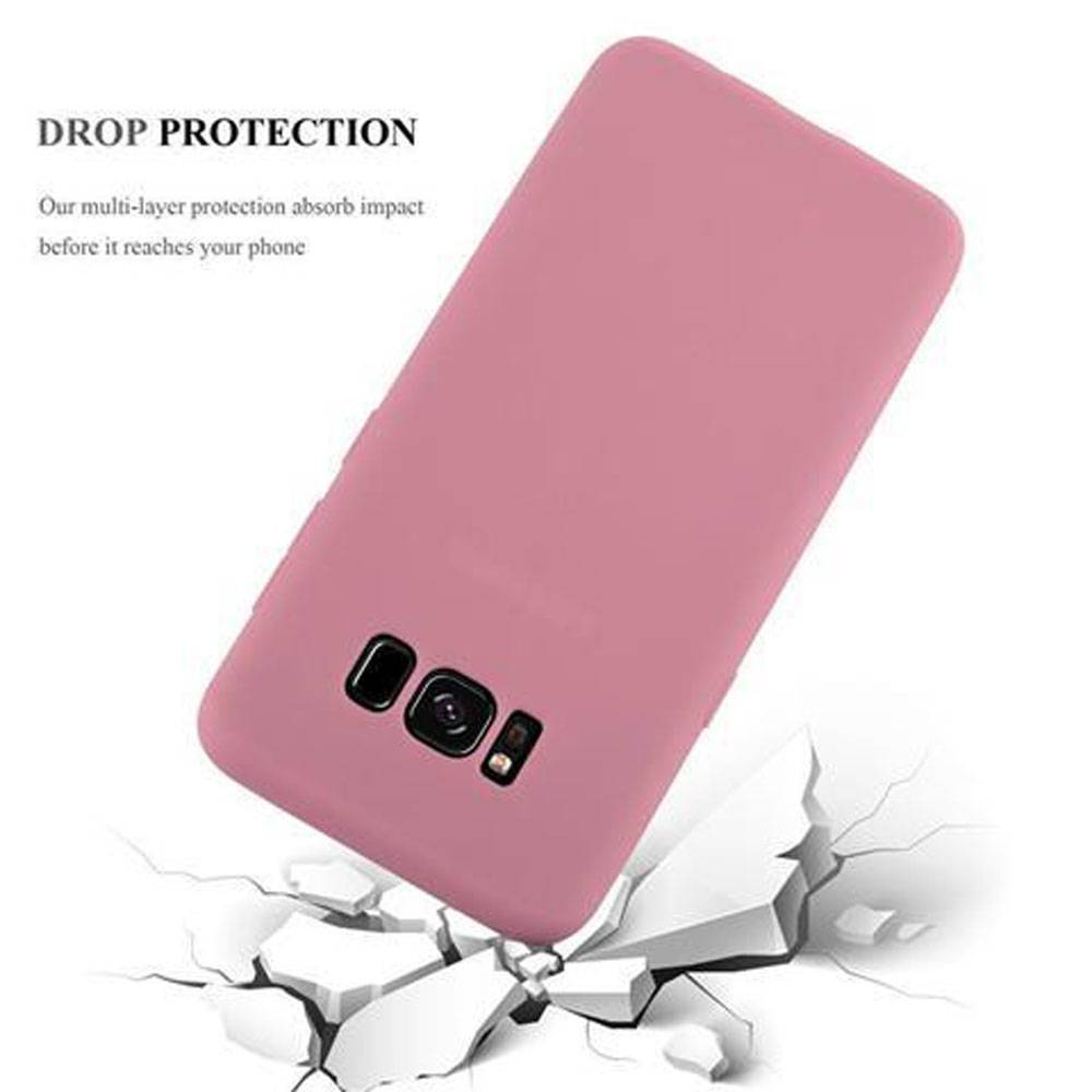 Cadorabo Hülle für Samsung Galaxy S8 Schutzhülle in Rosa Handyhülle TPU Silikon Etui Case Cover-4