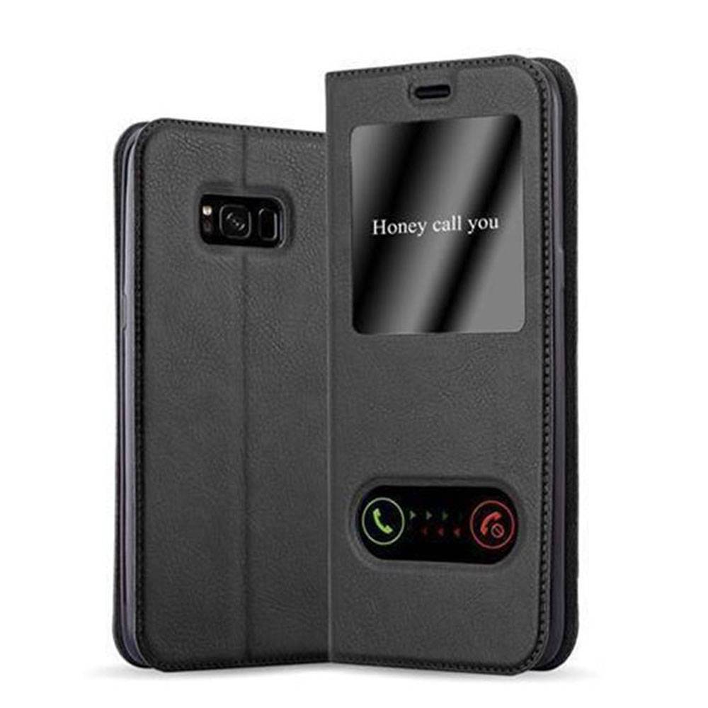Cadorabo Schutzhülle für Samsung Galaxy S8 Hülle in Schwarz Handyhülle Book Case Cover Etui-0