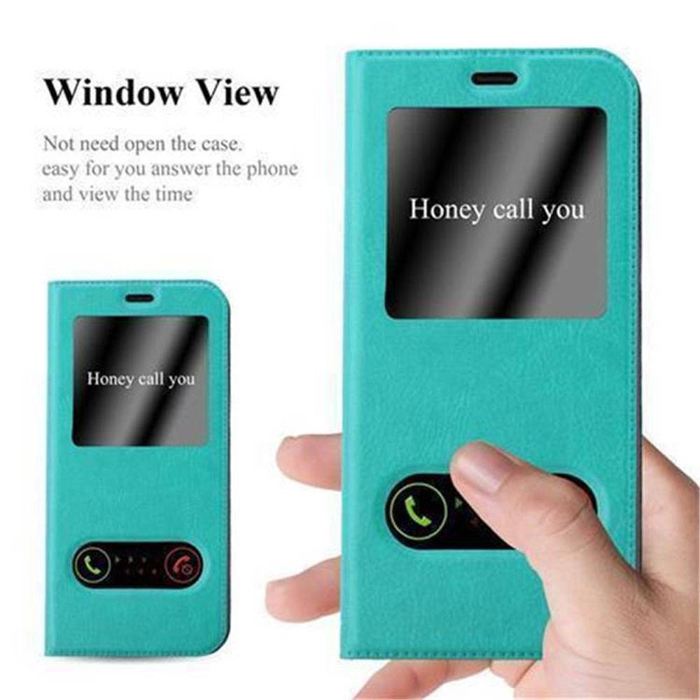 Cadorabo Schutzhülle für Samsung Galaxy S8 Hülle in Türkis Handyhülle Book Case Cover Etui-2