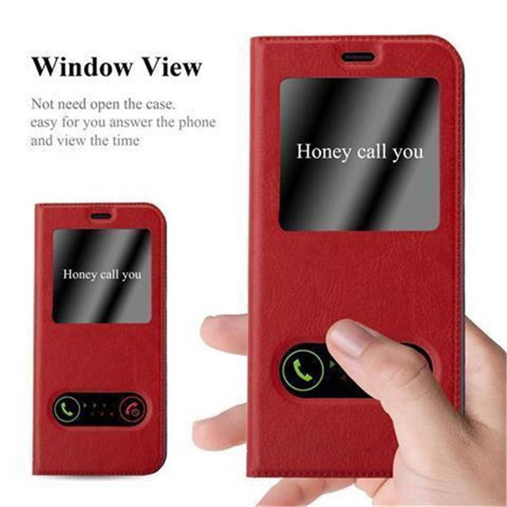 Cadorabo Schutzhülle für Samsung Galaxy S8 Hülle in Rot Handyhülle Book Case Cover Etui-2