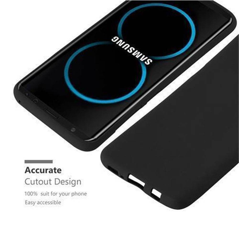 Cadorabo Schutzhülle für Samsung Galaxy S8 Hülle in Schwarz Handyhülle TPU Etui Cover Case-3