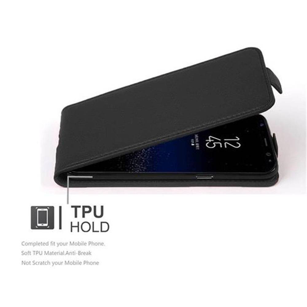 Cadorabo Schutzhülle für Samsung Galaxy S8 Hülle in Schwarz Flip Etui Handyhülle Case Cover Kunstleder-4