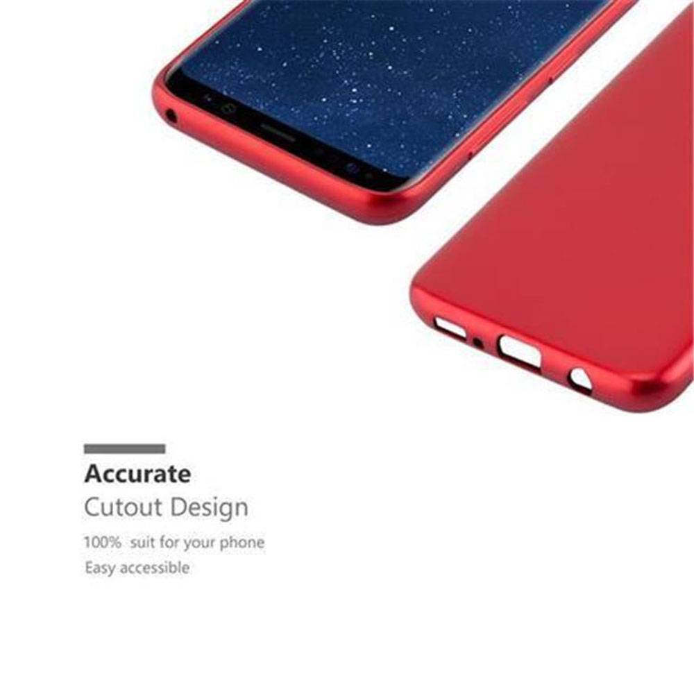 Cadorabo Schutzhülle für Samsung Galaxy S8 Hülle in Rot Handyhülle TPU Silikon Etui Cover Case-2