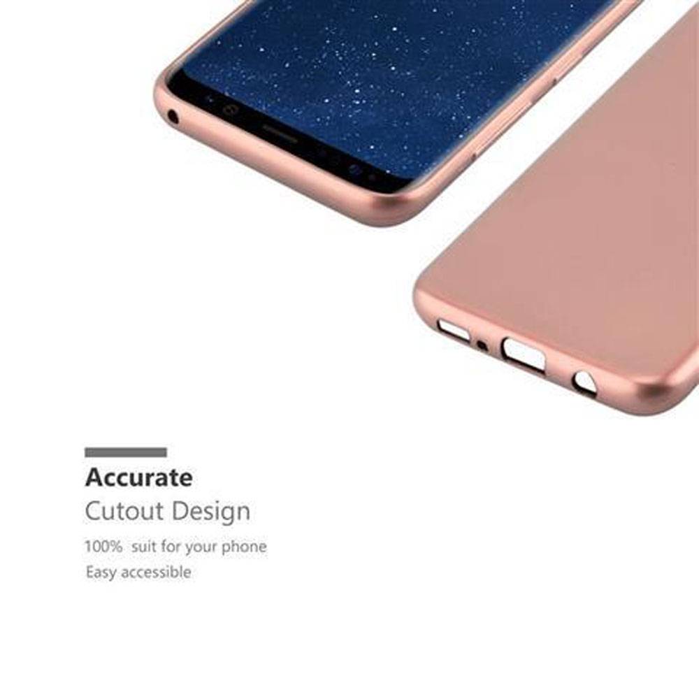 Cadorabo Schutzhülle für Samsung Galaxy S8 Hülle in Rosa Handyhülle TPU Silikon Etui Cover Case-2