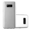 Cadorabo Schutzhülle für Samsung Galaxy S8 Hülle in Silber Handyhülle TPU Silikon Etui Cover Case