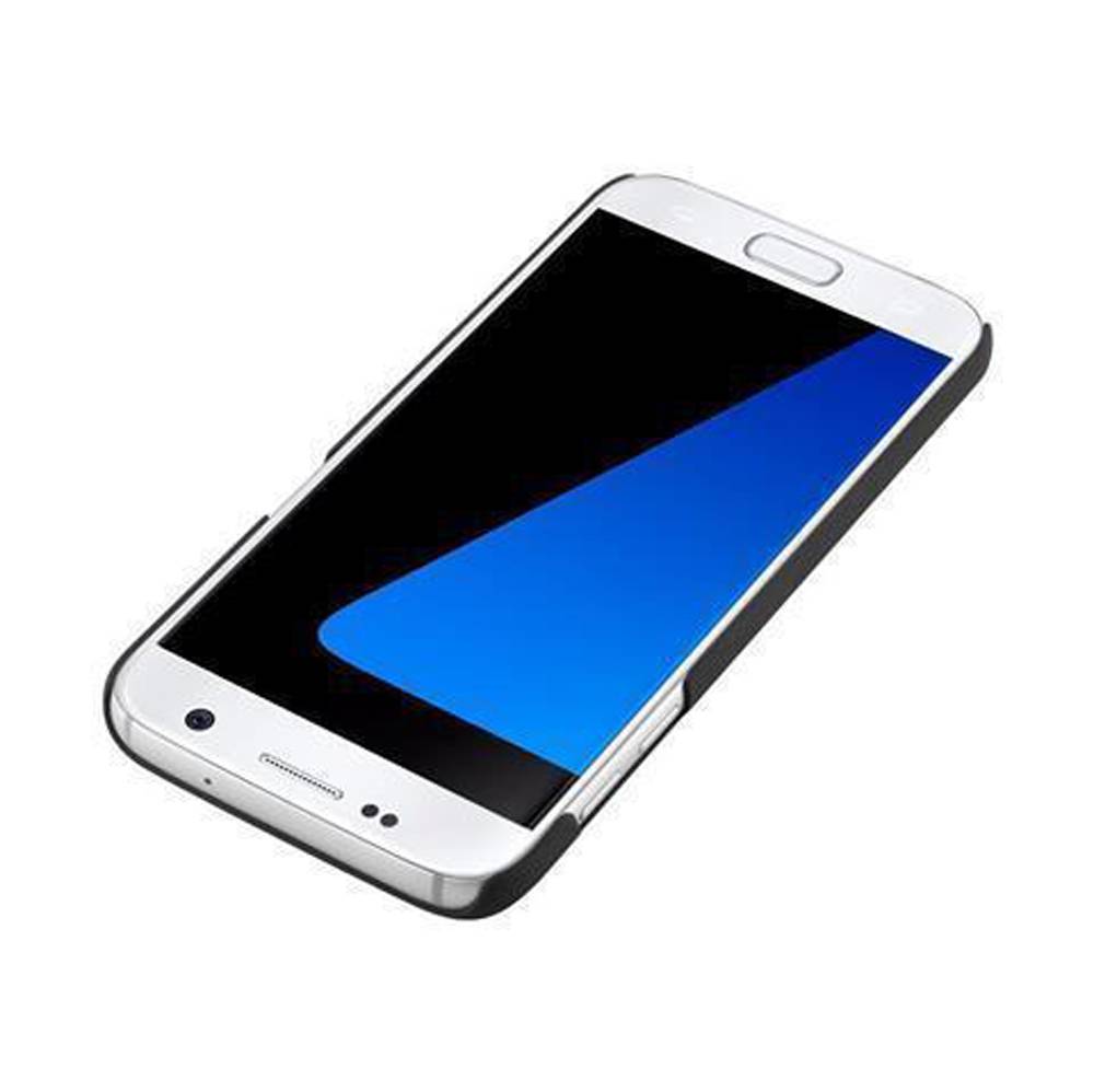 Cadorabo Hülle für Samsung Galaxy S7 Schutz Hülle in Braun Hard Case Etui Holz Optik Handyhülle-3
