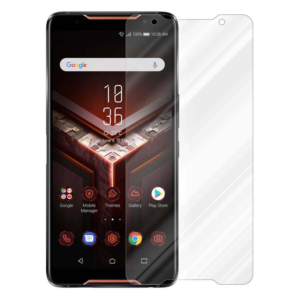 Cadorabo Panzer Folie für Asus ROG Phone Schutzfolie in Transparent Gehärtetes Tempered Display-Schutzglas-2