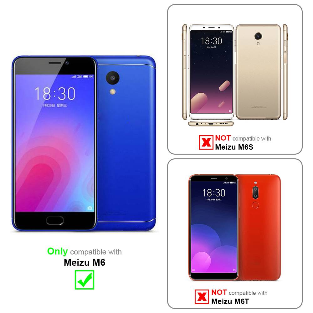 Cadorabo Handykette für MEIZU M6 in Schwarz - Handy Schutz Hülle Necklace mit Verstellbaren Band Kordel zum Umhängen-1