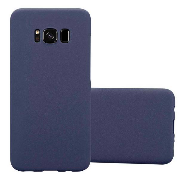 Cadorabo Schutzhülle für Samsung Galaxy S8 Hülle in Blau Etui Hard Case Handyhülle Cover