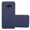 Cadorabo Schutzhülle für Samsung Galaxy S8 Hülle in Blau Etui Hard Case Handyhülle Cover
