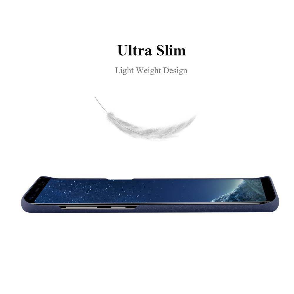 Cadorabo Schutzhülle für Samsung Galaxy S8 Hülle in Blau Etui Hard Case Handyhülle Cover-2