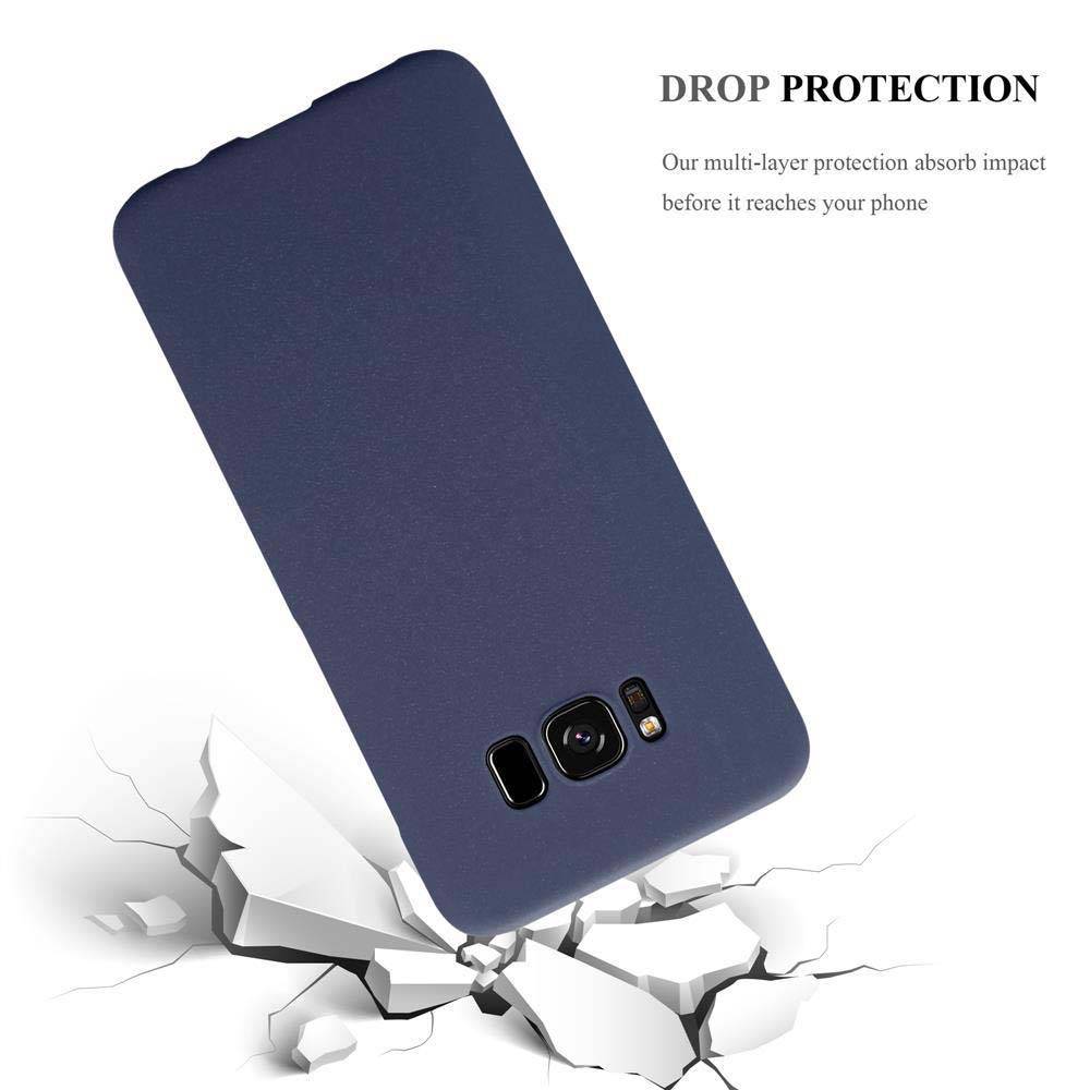 Cadorabo Schutzhülle für Samsung Galaxy S8 Hülle in Blau Etui Hard Case Handyhülle Cover-3