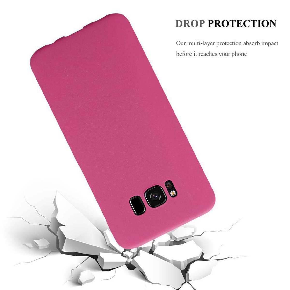 Cadorabo Schutzhülle für Samsung Galaxy S8 Hülle in Pink Etui Hard Case Handyhülle Cover-3