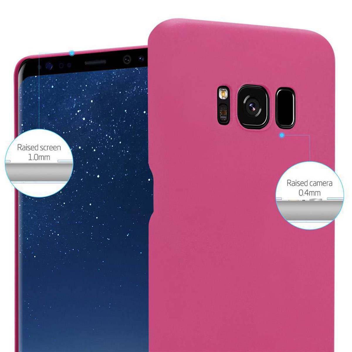 Cadorabo Schutzhülle für Samsung Galaxy S8 Hülle in Pink Etui Hard Case Handyhülle Cover-4