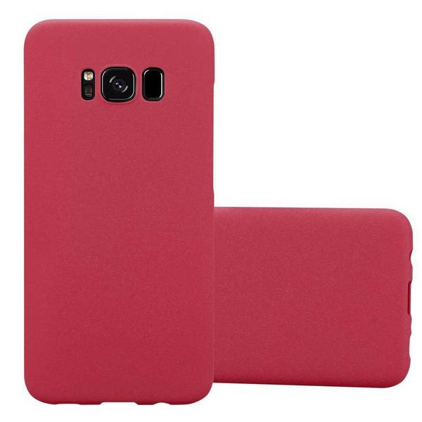 Cadorabo Schutzhülle für Samsung Galaxy S8 Hülle in Rot Etui Hard Case Handyhülle Cover