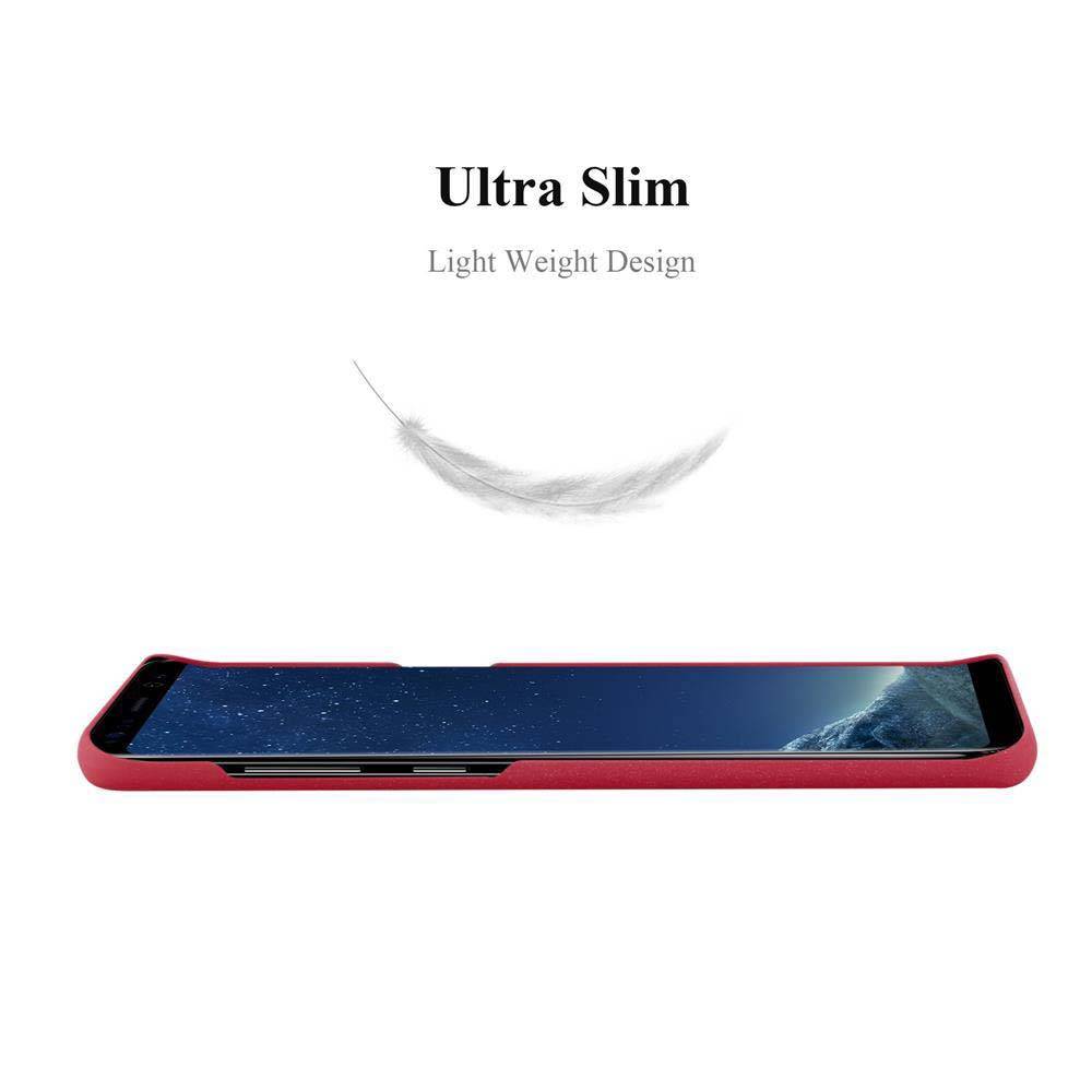 Cadorabo Schutzhülle für Samsung Galaxy S8 Hülle in Rot Etui Hard Case Handyhülle Cover-2