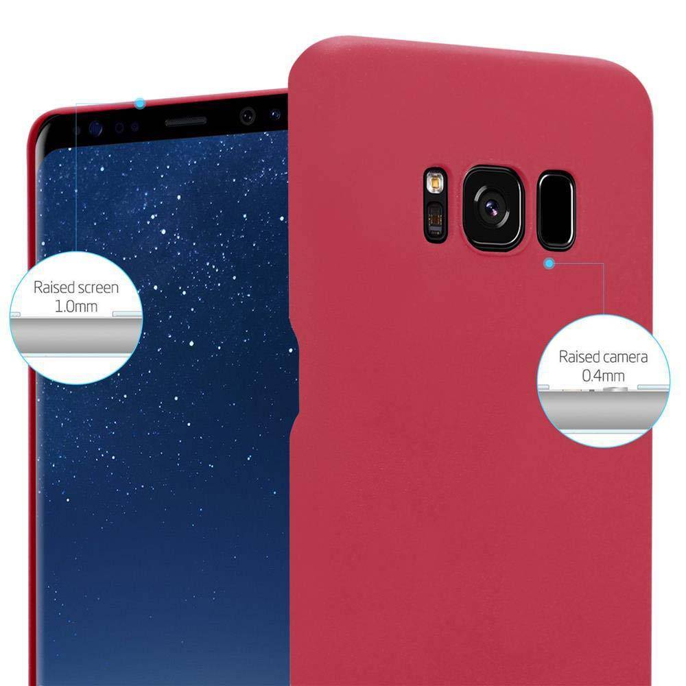 Cadorabo Schutzhülle für Samsung Galaxy S8 Hülle in Rot Etui Hard Case Handyhülle Cover-4