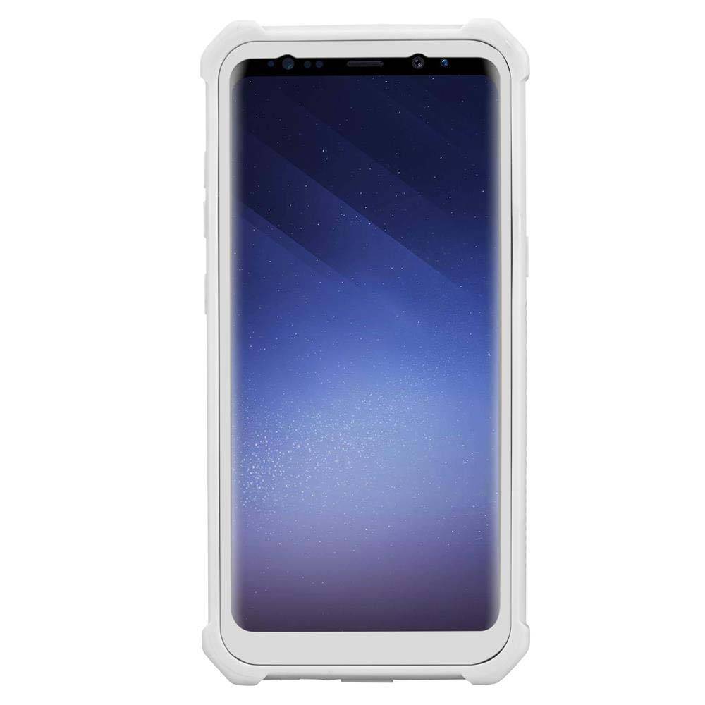 Cadorabo Hülle für Samsung Galaxy S9 Schutzhülle in Grau Handy Hülle Etui TPU Silikon-Rand Glas-Rücken Acryl-3