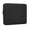 Cadorabo Laptop / Tablet Schutz Tasche 14 Zoll in Schwarz Laptoptasche Notebook Computer Stoff Samt-Innenfutter