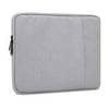 Cadorabo Laptop / Tablet Schutz Tasche 14 Zoll in Grau Laptoptasche Notebook Computer Stoff Samt-Innenfutter