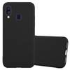 Cadorabo Hülle für Samsung Galaxy A40 Schutzhülle in Schwarz Handyhülle TPU Silikon Etui Case Cover
