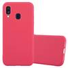 Cadorabo Hülle für Samsung Galaxy A40 Schutzhülle in Rot Handyhülle TPU Silikon Etui Case Cover