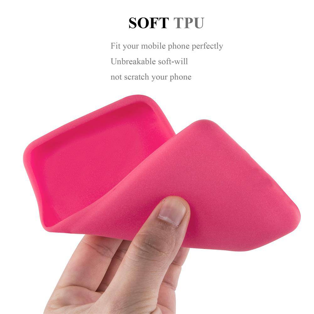 Cadorabo Hülle für Huawei P30 Schutzhülle in Rot Handyhülle TPU Silikon Etui Case Cover-3