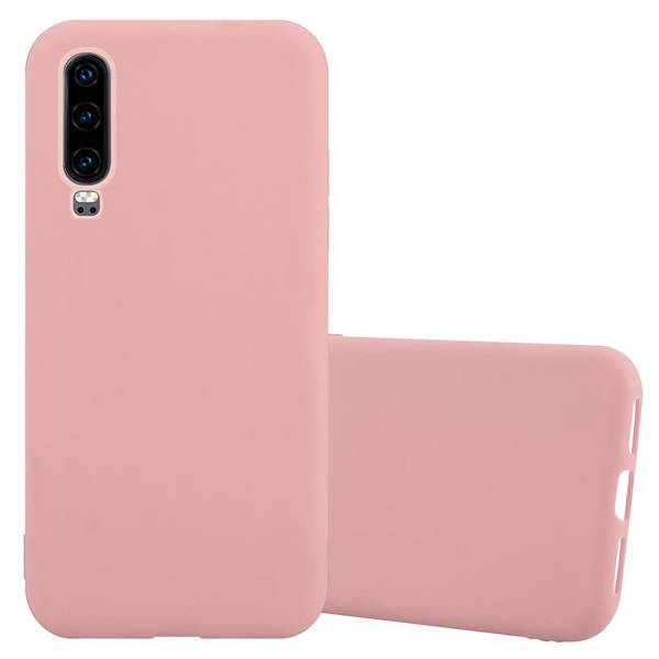 Cadorabo Hülle für Huawei P30 Schutzhülle in Rosa Handyhülle TPU Silikon Etui Case Cover