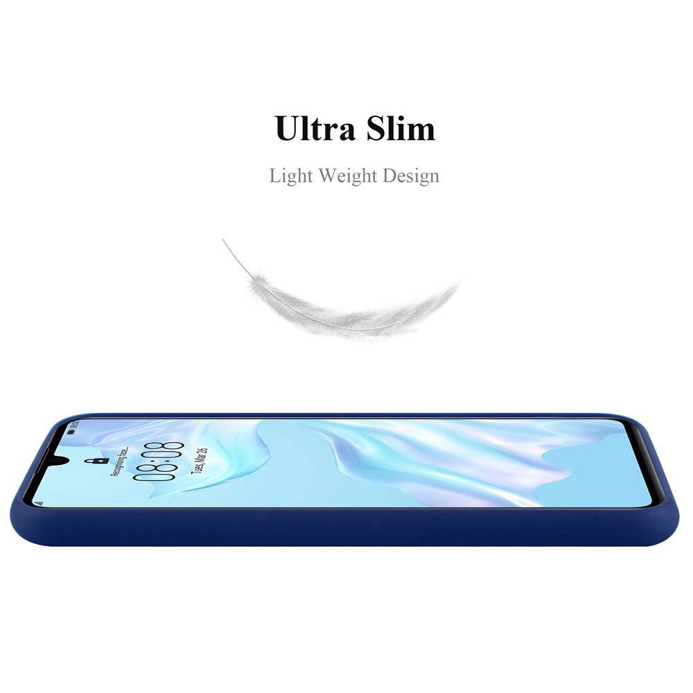 Cadorabo Hülle für Huawei P30 Schutzhülle in Blau Handyhülle TPU Silikon Etui Case Cover-2