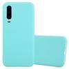 Cadorabo Hülle für Huawei P30 Schutzhülle in Blau Handyhülle TPU Silikon Etui Case Cover