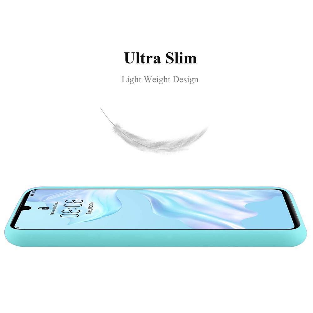 Cadorabo Hülle für Huawei P30 Schutzhülle in Blau Handyhülle TPU Silikon Etui Case Cover-2