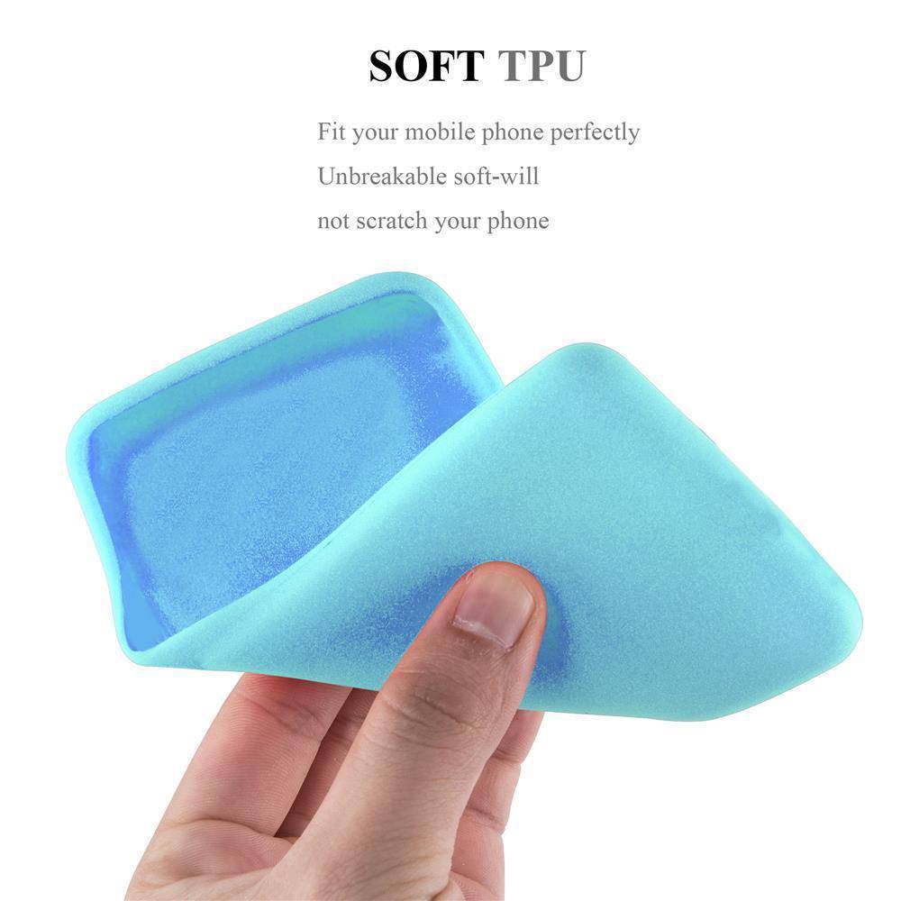 Cadorabo Hülle für Huawei P30 Schutzhülle in Blau Handyhülle TPU Silikon Etui Case Cover-3