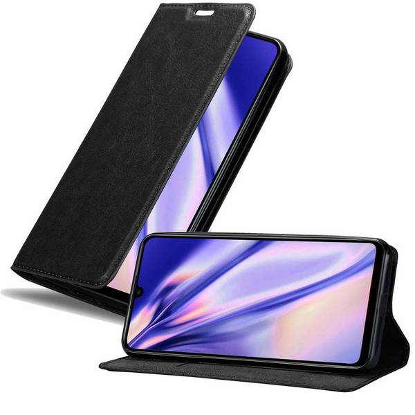 Cadorabo Hülle für Huawei P30 LITE Schutz Hülle in Schwarz Handyhülle Etui Case Cover Magnetverschluss