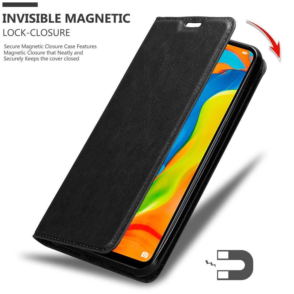 Cadorabo Hülle für Huawei P30 LITE Schutz Hülle in Schwarz Handyhülle Etui Case Cover Magnetverschluss-2