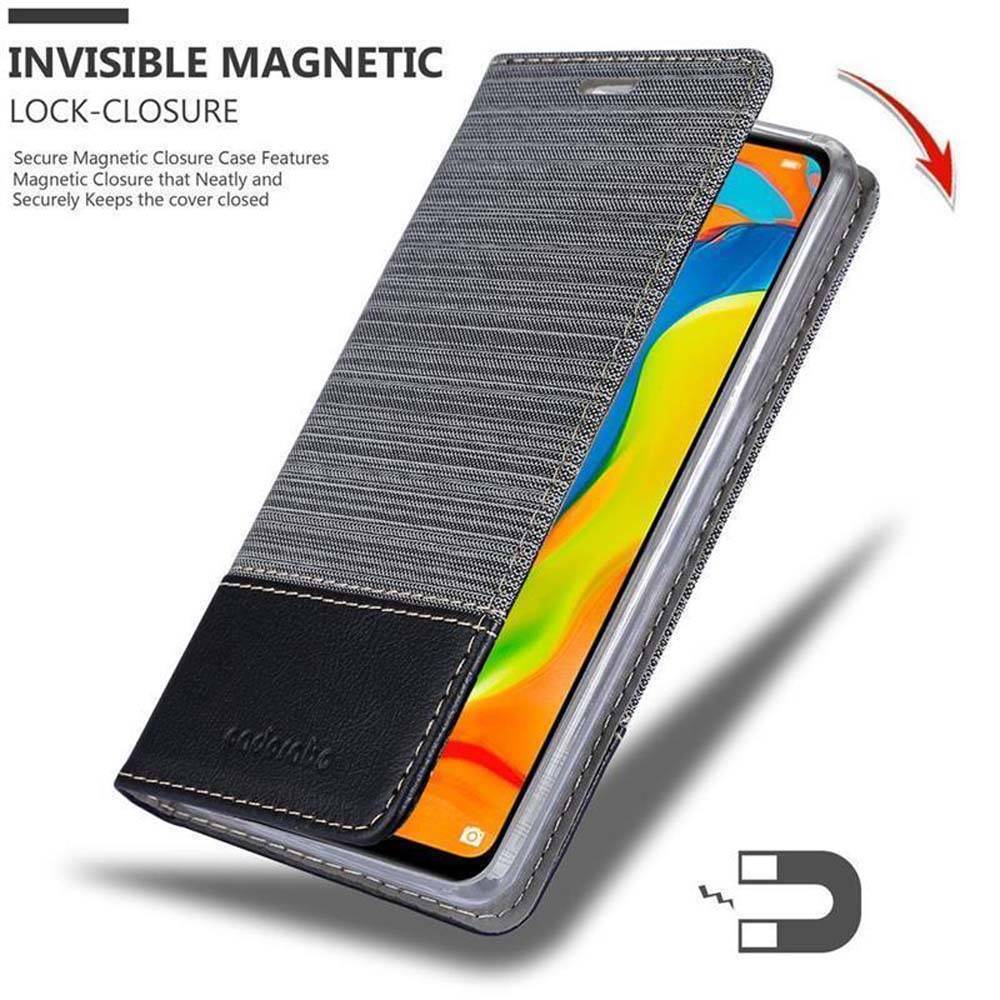 Cadorabo Hülle für Huawei P30 LITE Schutzhülle in Grau Handy Hülle Etui Book Case Cover-2