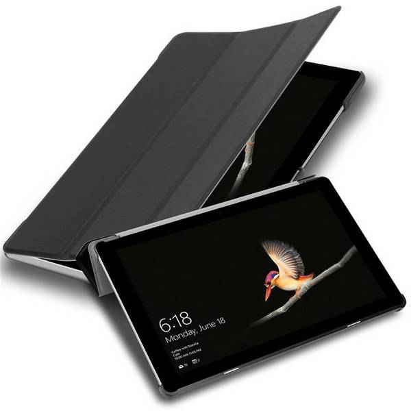 Cadorabo Hülle für Microsoft Surface GO Tablet Hülle in Schwarz Schutzhülle Etui Case Tasche Cover