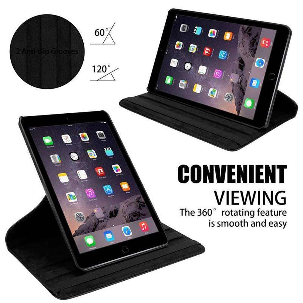 Cadorabo Hülle für Apple iPad AIR 2 2014 / AIR 2013 Tablet Hülle in Schwarz Schutzhülle Etui Case Tasche Auto Wake up-3