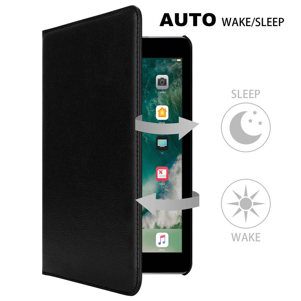 Cadorabo Hülle für Apple iPad PRO (9.7 Zoll) Tablet Hülle in Schwarz Schutzhülle Etui Case Tasche Auto Wake up-1