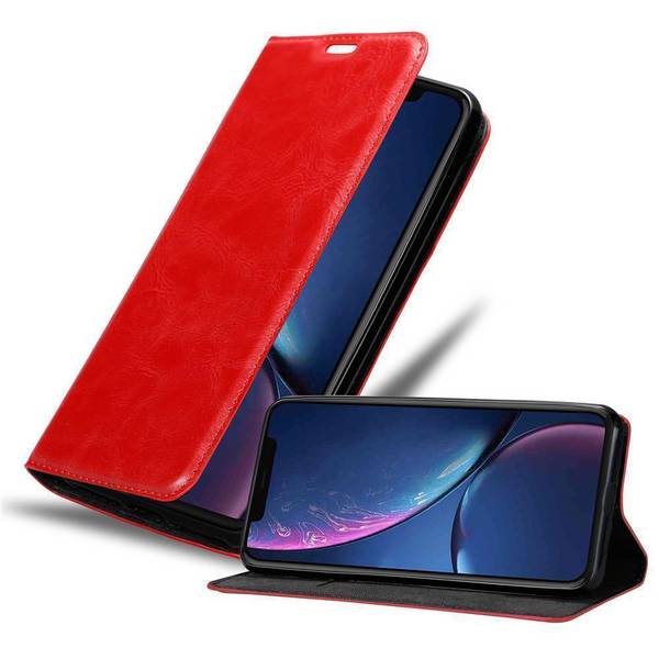 Cadorabo Hülle für Apple iPhone 11 PRO Schutz Hülle in Rot Handyhülle Etui Case Cover Magnetverschluss