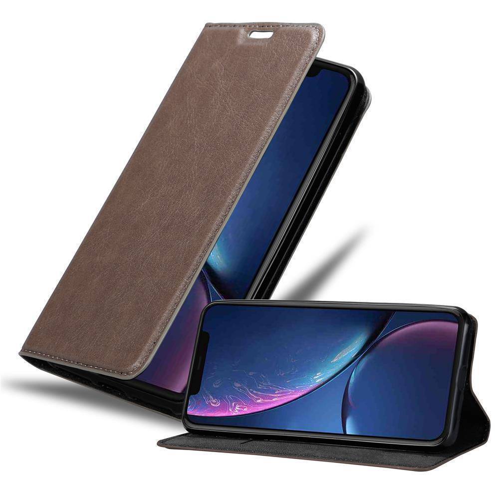 Cadorabo Hülle für Apple iPhone 11 PRO MAX Schutz Hülle in Braun Handyhülle Etui Case Cover Magnetverschluss-0