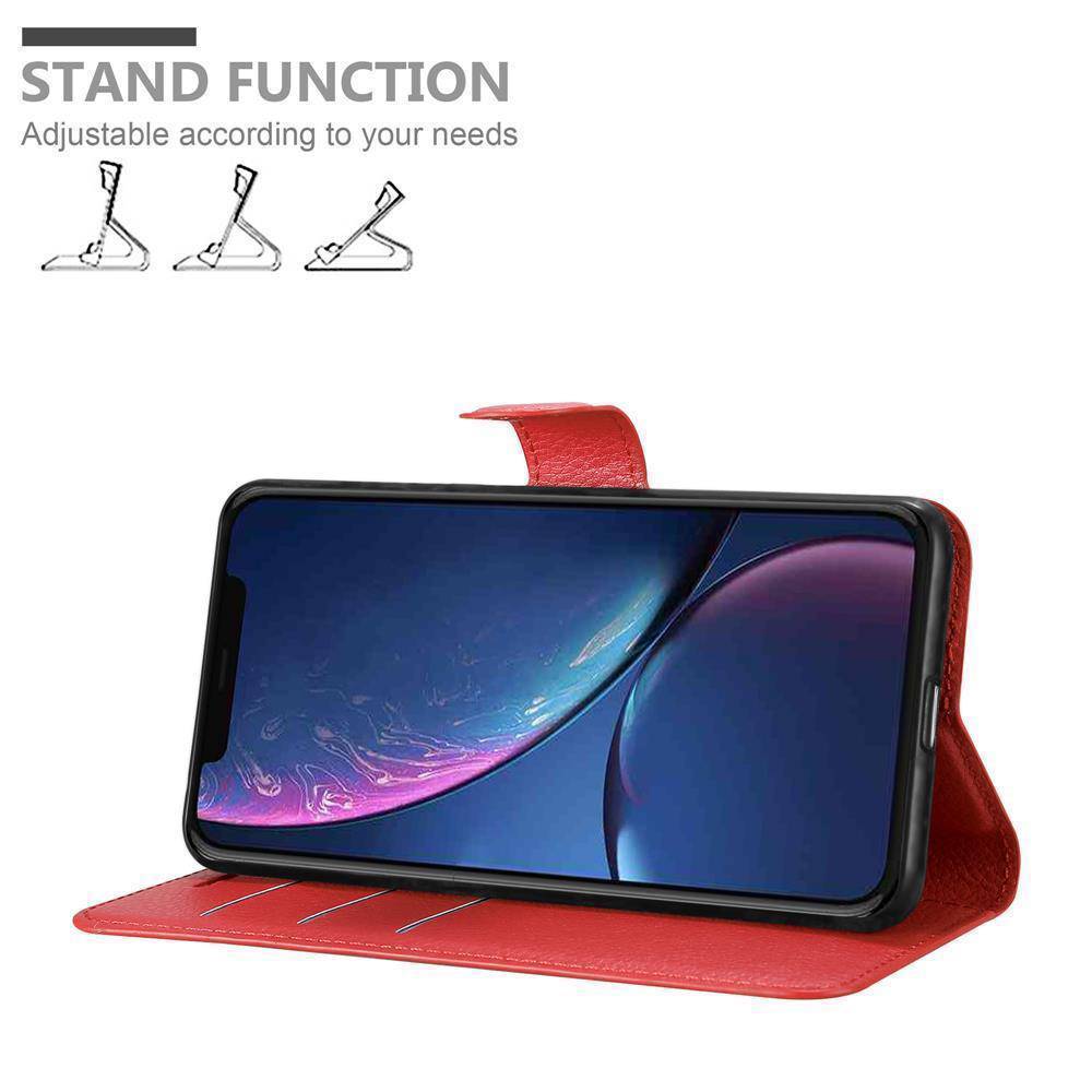 Cadorabo Hülle für Apple iPhone 11 PRO MAX Schutz Hülle in Rot Handyhülle Etui Case Cover Magnetverschluss-1