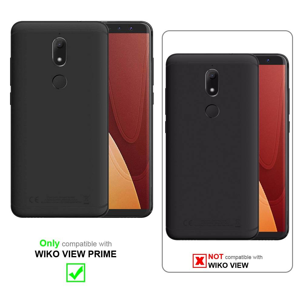 Cadorabo Handykette für WIKO VIEW PRIME in Orange - Handy Schutz Hülle Necklace mit Verstellbaren Band Kordel zum-1