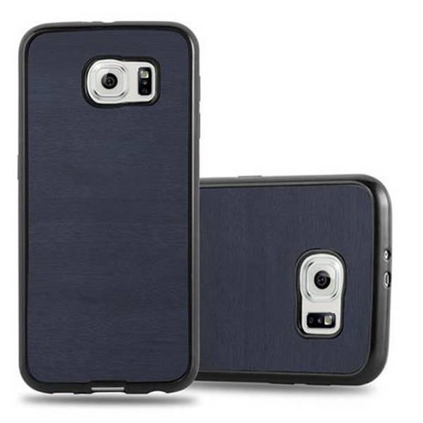 Cadorabo Handyhülle für Samsung Galaxy S6 in Blau Schutzhülle Hülle Etui Case Cover TPU Silikon