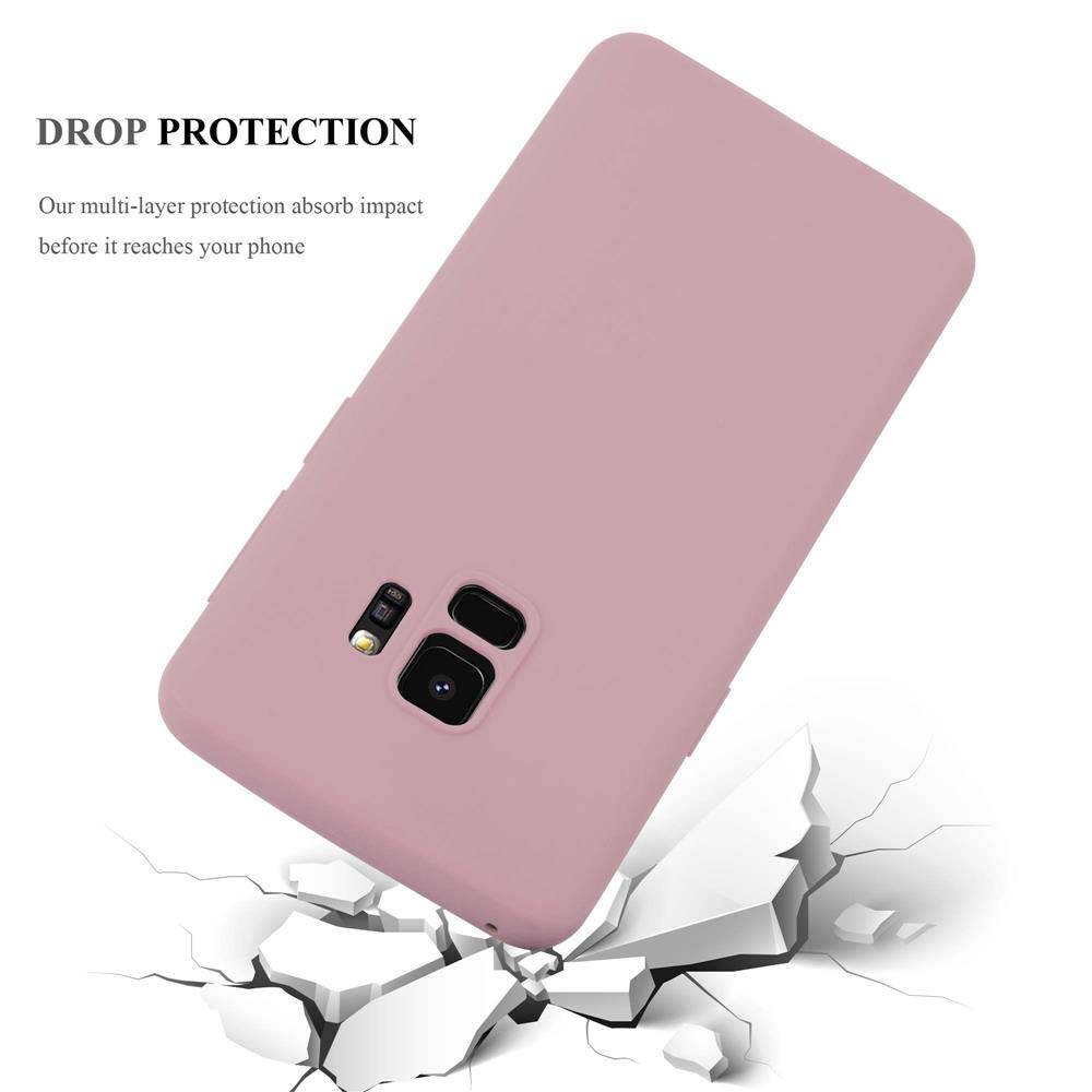 Cadorabo Hülle für Samsung Galaxy S9 Schutzhülle in Rosa Handyhülle TPU Silikon Etui Case Cover-2