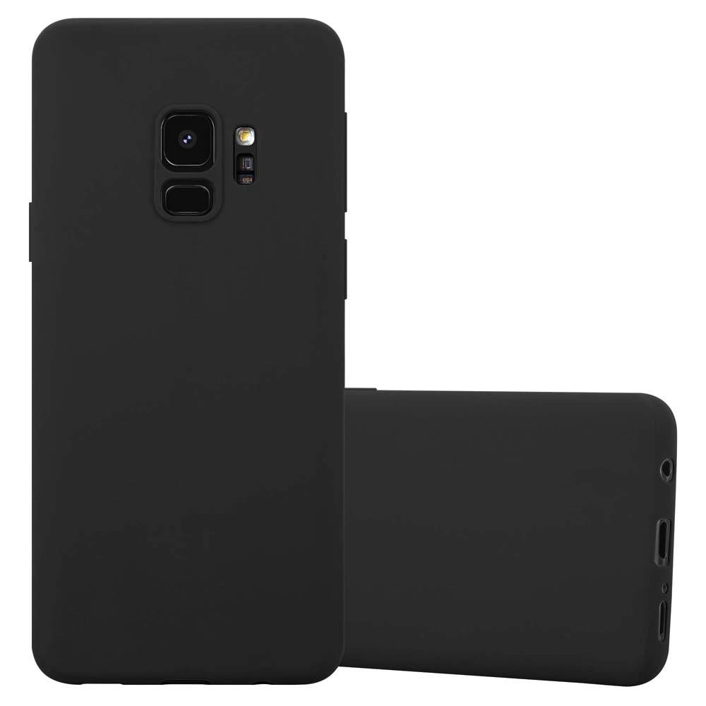Cadorabo Hülle für Samsung Galaxy S9 Schutzhülle in Schwarz Handyhülle TPU Silikon Etui Case Cover-0