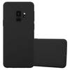 Cadorabo Hülle für Samsung Galaxy S9 Schutzhülle in Schwarz Handyhülle TPU Silikon Etui Case Cover