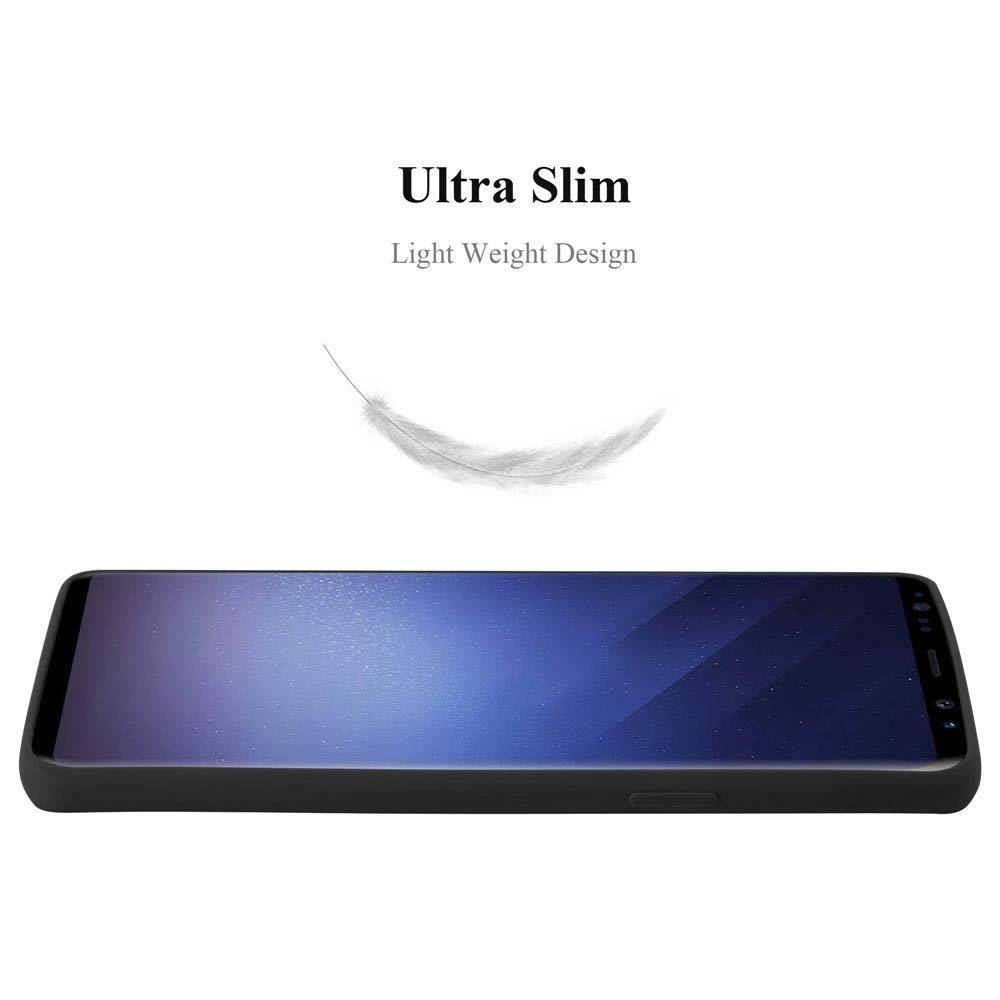 Cadorabo Hülle für Samsung Galaxy S9 Schutzhülle in Schwarz Handyhülle TPU Silikon Etui Case Cover-1