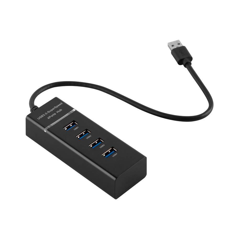 Cadorabo 4-Port USB 3.0 Multischnittstelle Plug&Play USB 3.0 Anschluss USB-C Ladeanschluss für Laptops Schwarz-3