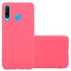 Cadorabo Hülle für Huawei P30 LITE Schutzhülle in Rot Handyhülle TPU Silikon Etui Case Cover